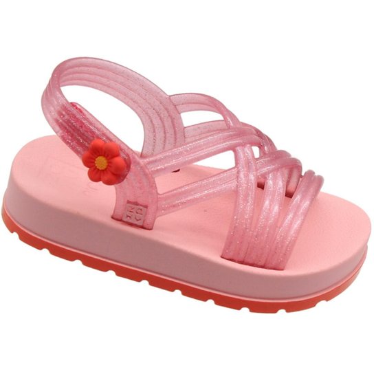 Sandália Infantil Zaxynina Pretty Tiras Brilhantes Menina