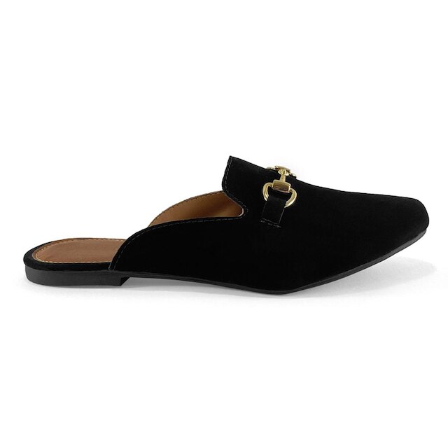 Sandália JCL STORE Rasteirinha Mule Bico Fino Dia a Dia Verão Moda Atemporal Feminina