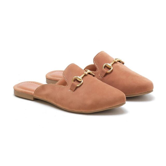 Sandália JCL STORE Rasteirinha Mule Bico Fino Dia a Dia Verão Moda Atemporal Feminina