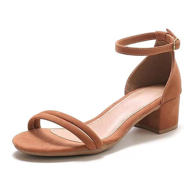 Sandália JCL STORE Salto Bloco Grosso Colors Moda Casual Atemporal Feminina