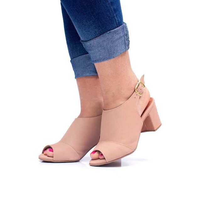 Sandália JCL STORE Tamanco Salto Bota Botinha Feminina