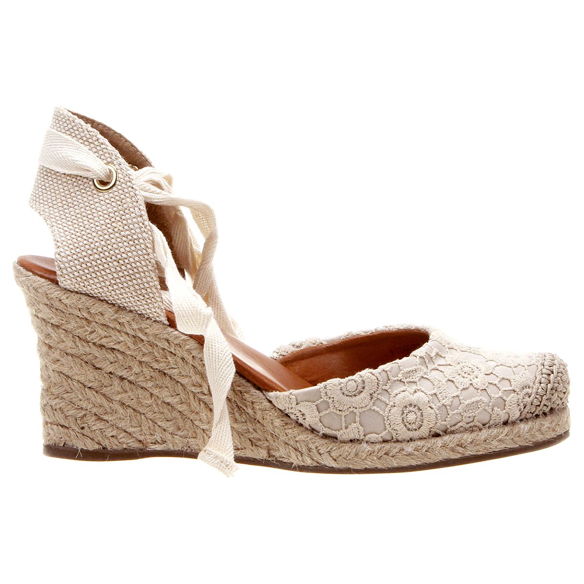 Sandália Jorge Alex Espadrille Renda - Branco | Zattini