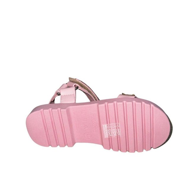 Sandalia Juvenil Molekinha Feminina Infantil Velcro Brilhos