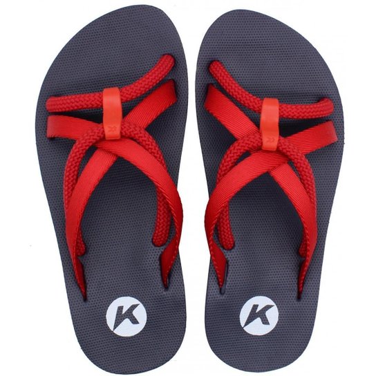 Sandália Kenner Iara Feminino - Azul+Vermelho