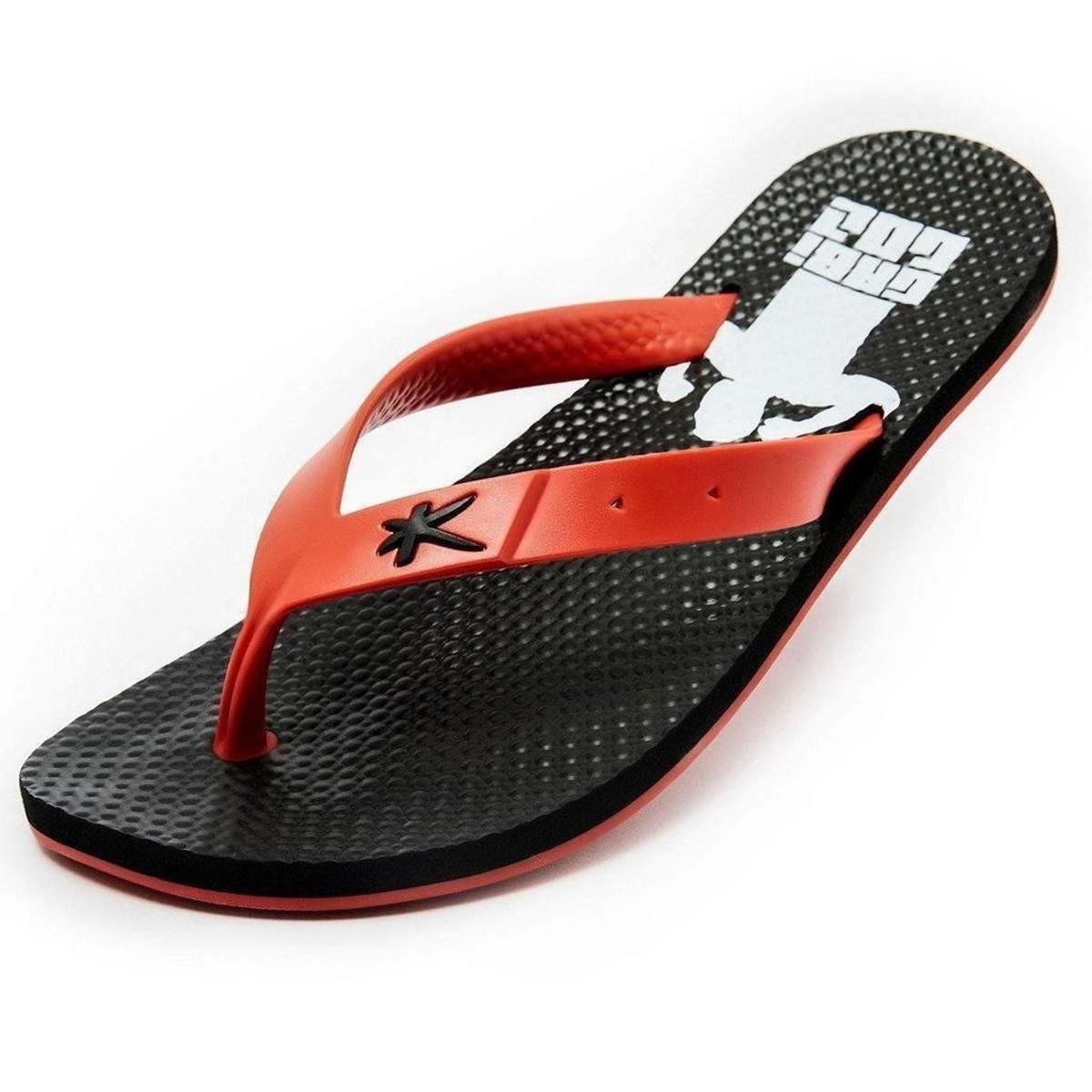 Sandália Kenner Summer Gabigol Preto/Vermelho Menor preço em Sandália Kenner Summer Gabigol Preto/Vermelho