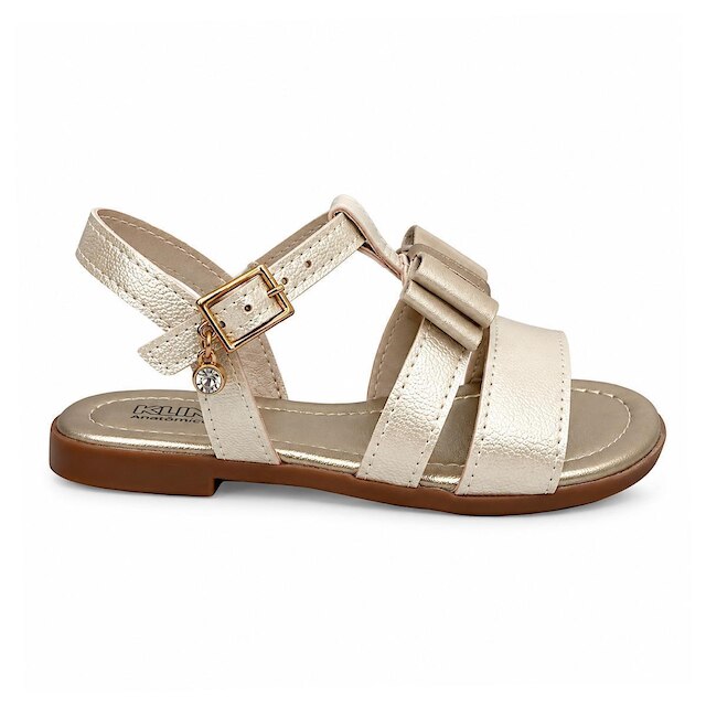 Sandália Klin Infantil Suami Mini 177131 Off White Perolizado