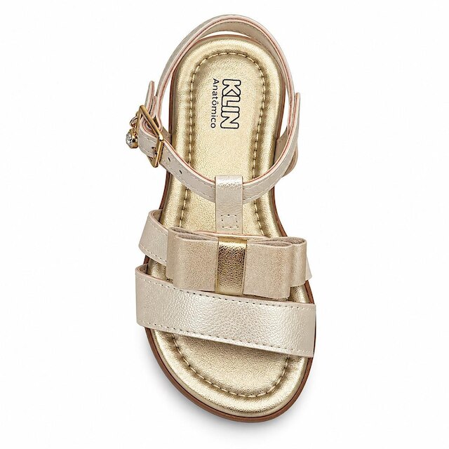 Sandália Klin Infantil Suami Mini 177131 Off White Perolizado