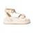 Sandalia Leruchel Flatform Plataforma Spikes Metal Papete Off White - Off White