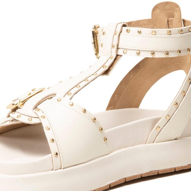 Sandalia Leruchel Flatform Plataforma Spikes Metal Papete Off White