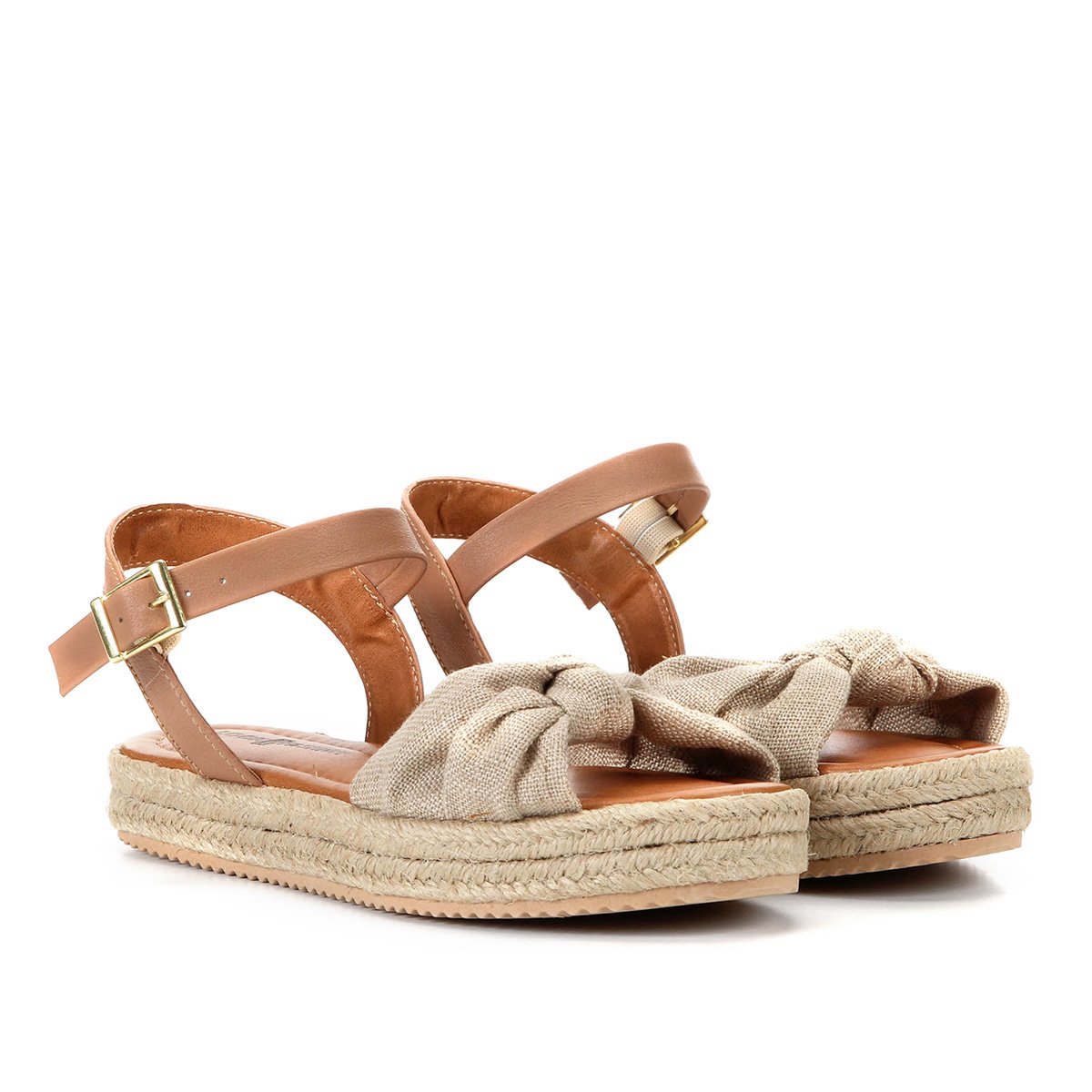Sandália Look Fashion Flatform Nó Feminina - Bege é ruim? Sandália Look Fashion Flatform Nó Feminina - Bege é boa?