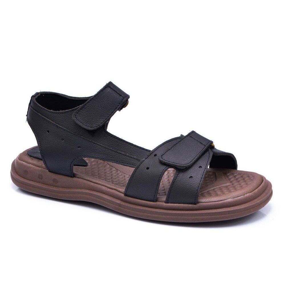 Sandália Masculina 100% Couro Legítimo Confortável