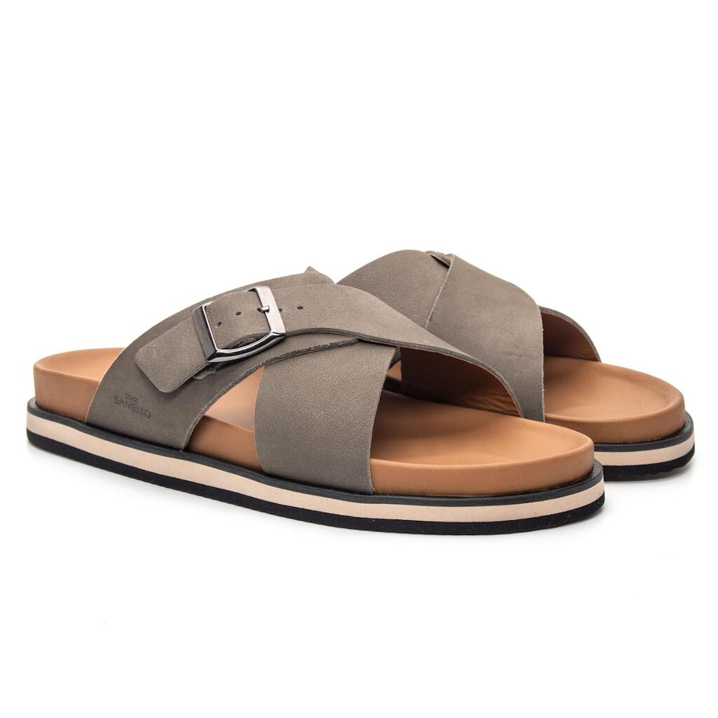 Sandalia Masculina Amazon Selaria Cinza Samello