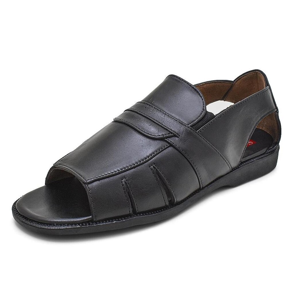 Sandália Masculina Casual Ortopédica Salto Baixo