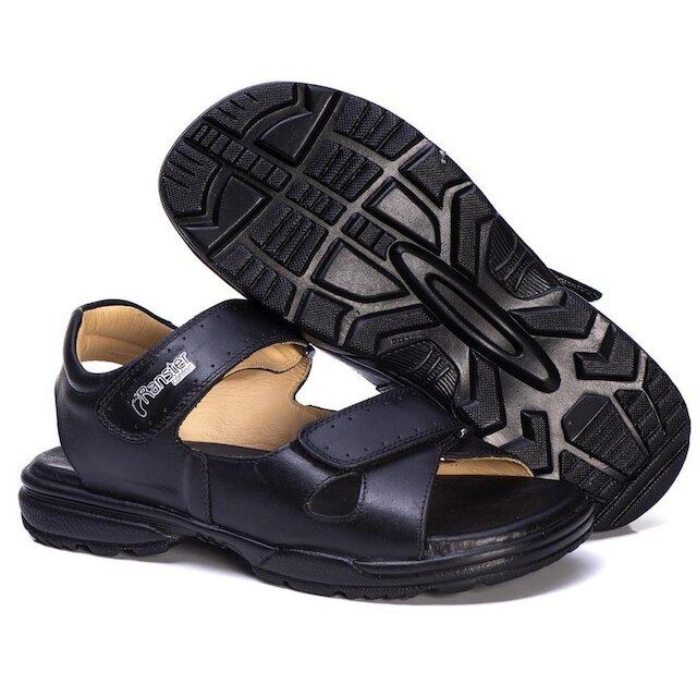 Sandália Masculina Conforto Couro 800