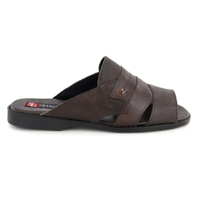 Sandália Masculina Couro Anatômico Conforto Dia a Dia