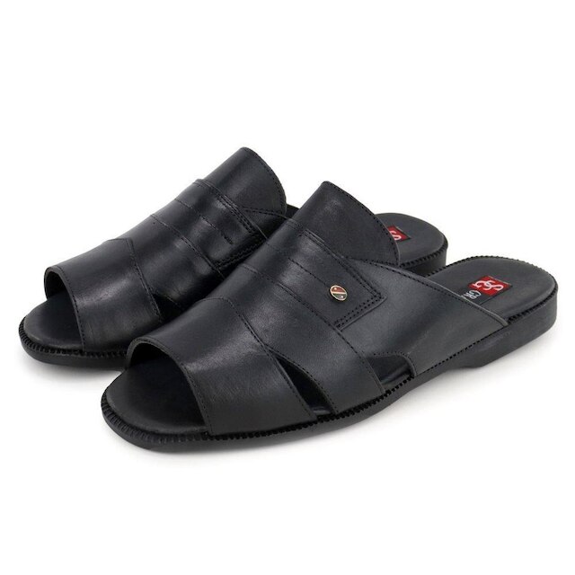 Sandália Masculina Couro Anatômico Conforto Dia a Dia