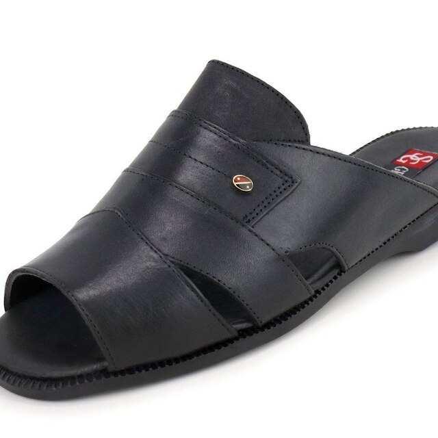 Sandália Masculina Couro Anatômico Conforto Dia a Dia