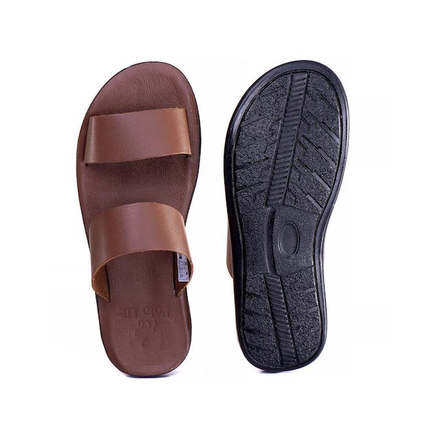 Sandalia Masculina Couro forrada conforto R2 TW tbco