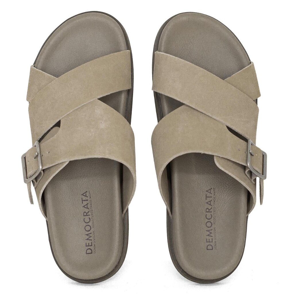 Sandália Masculina Democrata Casual Dock Couro Durável Confortável 554101