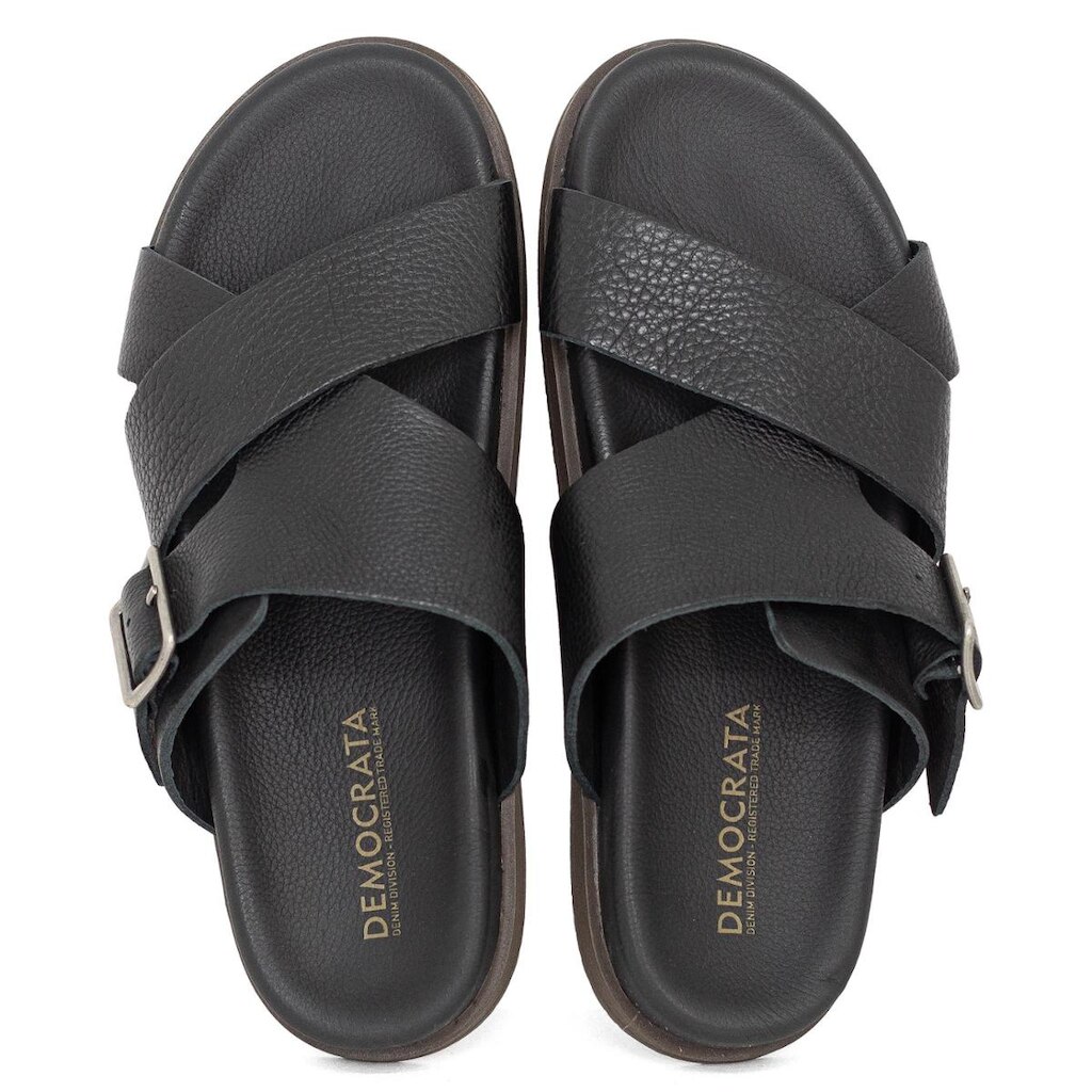 Sandália Masculina Democrata Casual Dock Couro Durável Confortável 554101