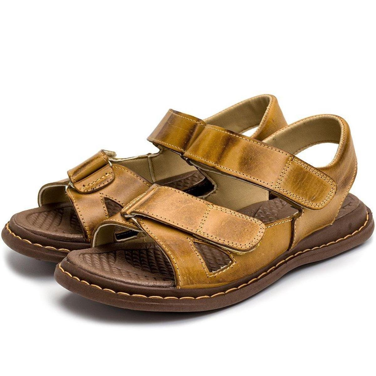 Sandália Ortopédica Sandália Franciscana Masculina Marrom