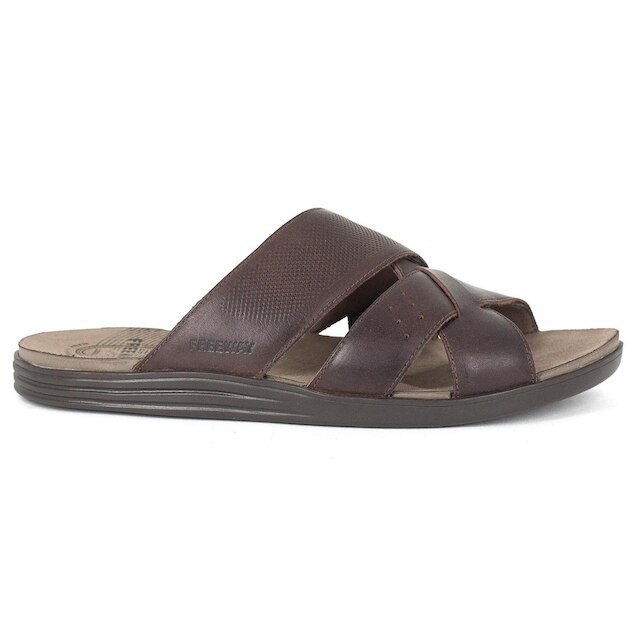 Sandália Masculina Freeway Casual Canastra2 Couro Chinelo Confortável CANASTRA2