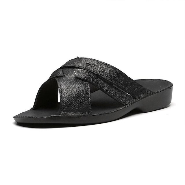 Sandalia Masculina Marrocos Floater Preto Samello