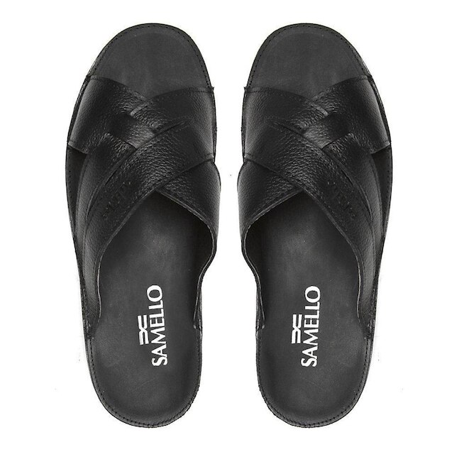 Sandalia Masculina Marrocos Floater Preto Samello