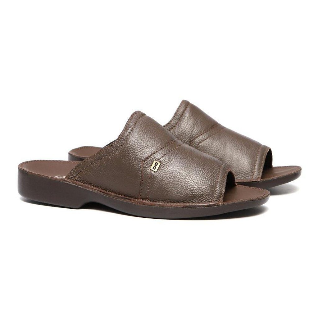 Sandalia Masculina Tradicional Satie Cafe Samello