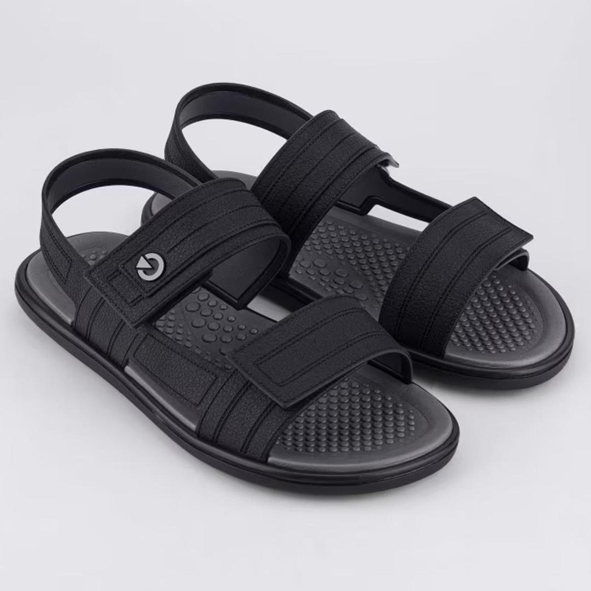 Sandalia Masculino Cartago 12040 Cartago Veneto Duas Tiras Preto/Cinza 41 - Branco Menor preço em Sandalia Masculino Cartago 12040 Cartago Veneto Duas Tiras Preto/Cinza 41 - Branco
