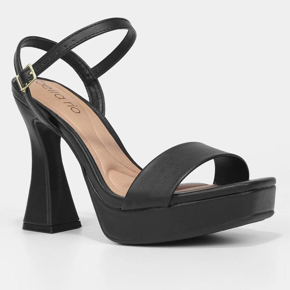 Sandália Meia Pata Beira Rio Salto Alto Feminina Zattini