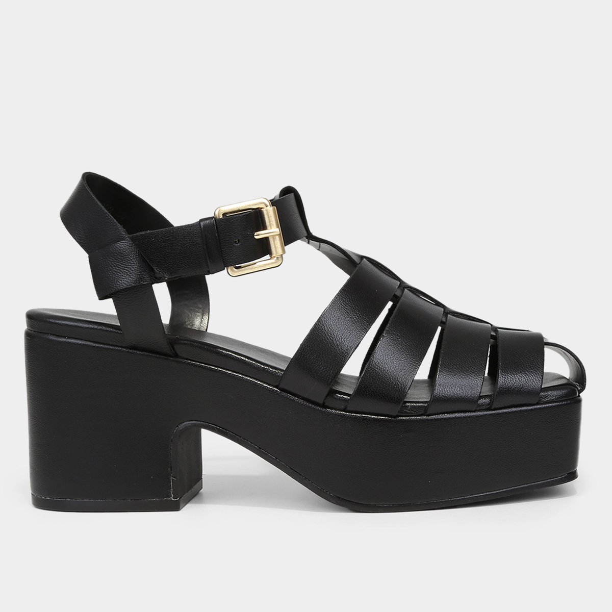 Sandália Meia Pata Couro Carrano Fisherman Feminina Menor preço em Sandália Meia Pata Couro Carrano Fisherman Feminina