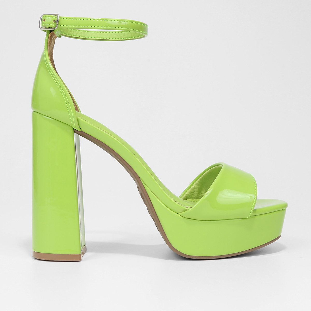 Sandália Tratorada Sandalia Verde Via Marte Sandália Feminina Via