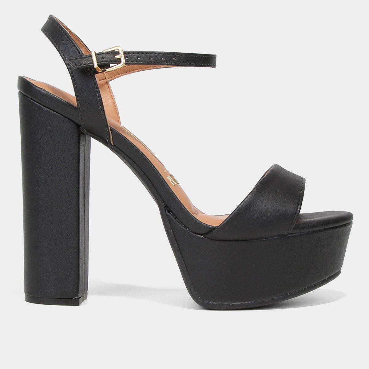 Sandália Meia Pata Vizzano Salto Bloco Alto Feminina