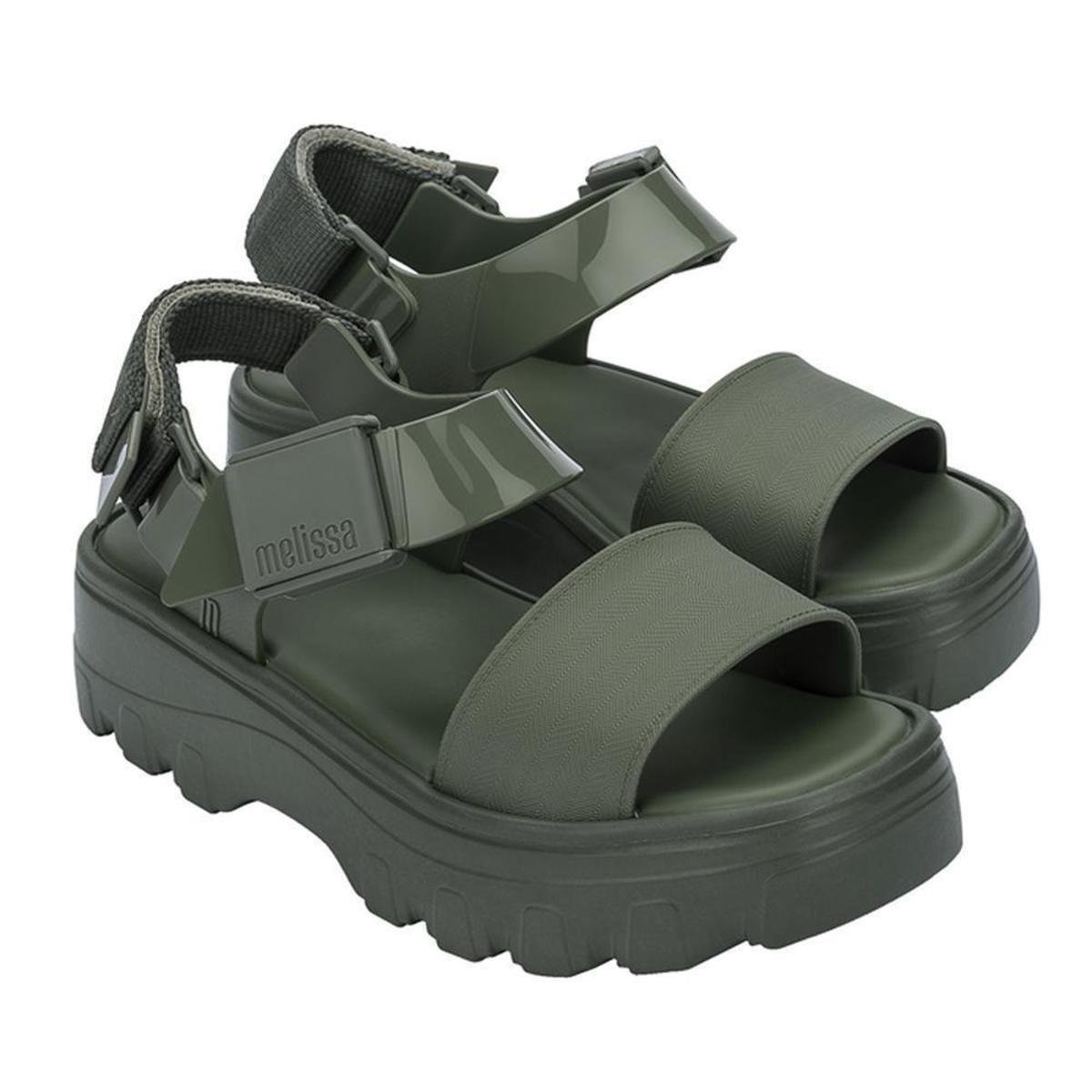 Sandália Melissa Kick Off Sandal - Verde Menor preço em Sandália Melissa Kick Off Sandal - Verde