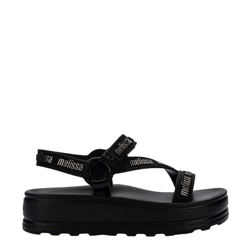 Sandália Melissa Stripes Platform M Lover Preto