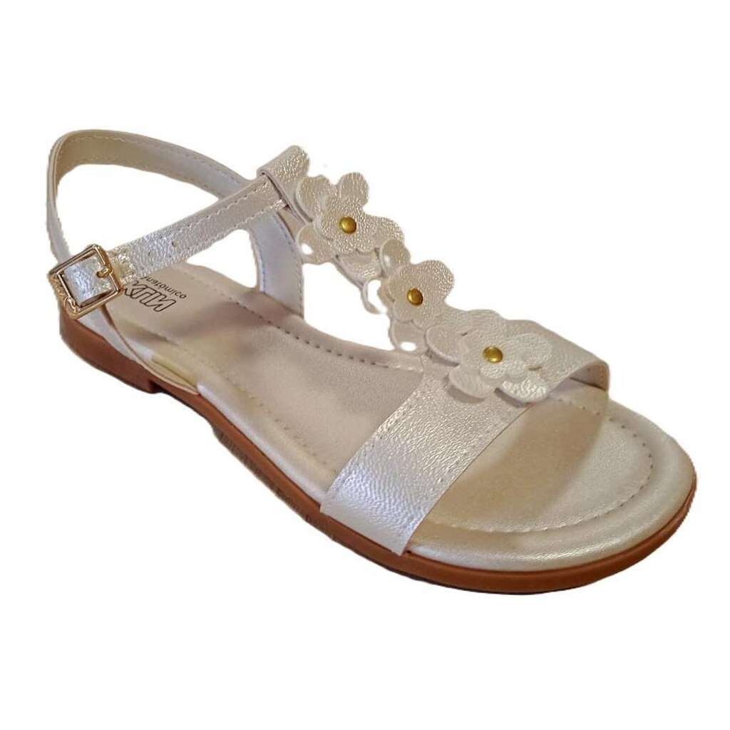 Sandália Menina Klin Suami Kids Perolizado Off-White 126190