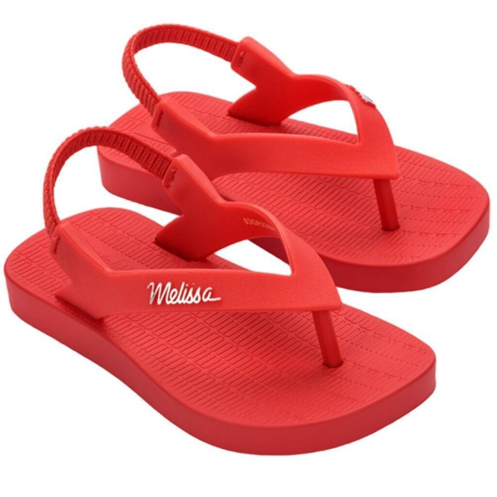 Sandália Mini Melissa Sun Long Beach Vermelha Baby