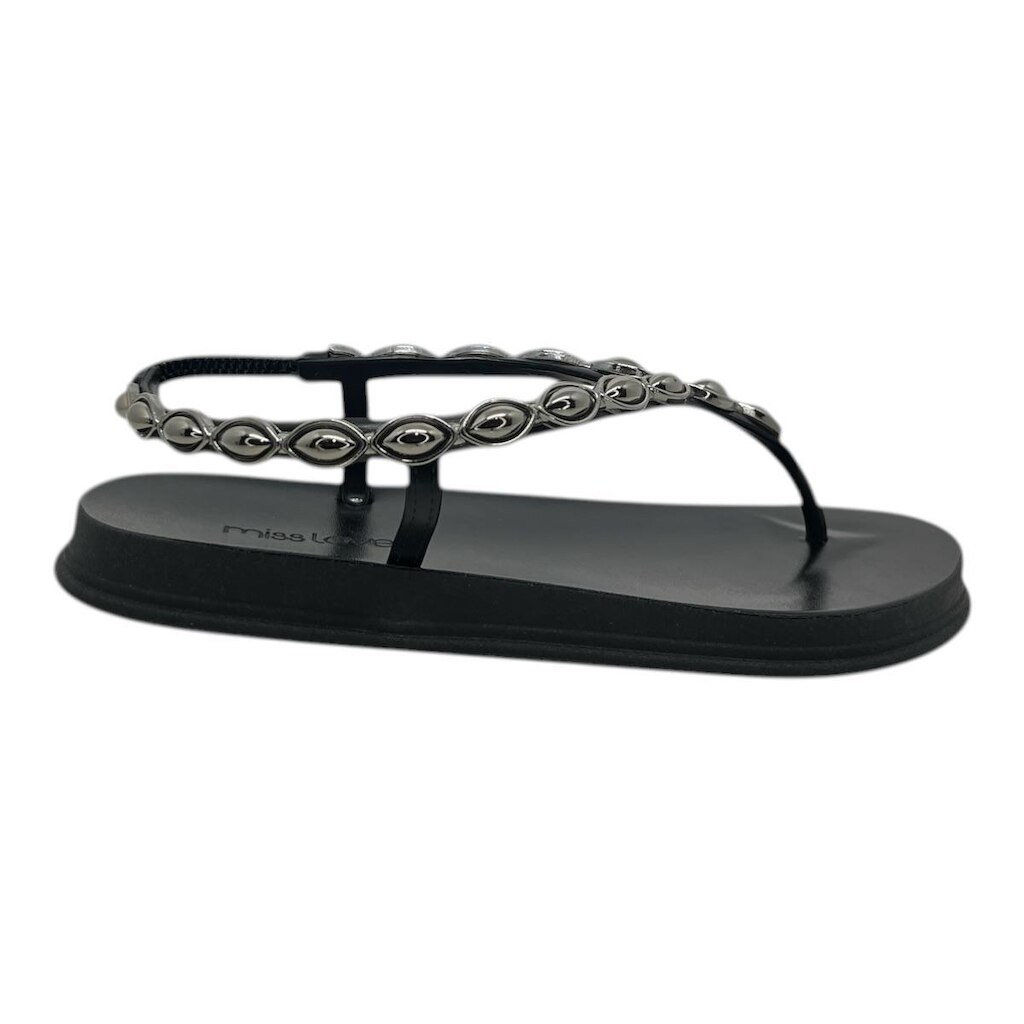SANDALIA MISS LOVE FEMININA PLATAFORMA CASUAL PR-210 PRETO