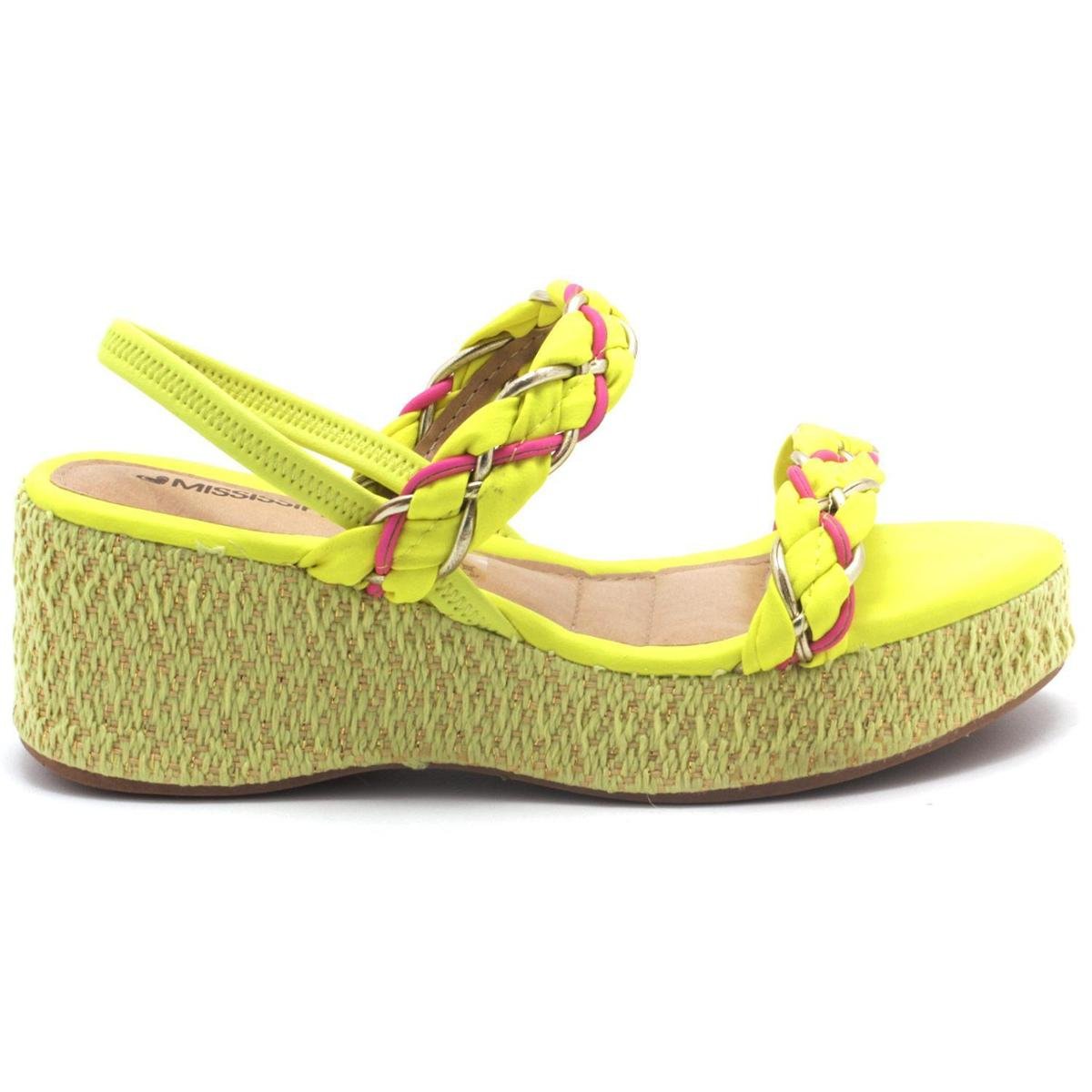 Sandalia Jjojo Verde Limão Compre Online Zattini