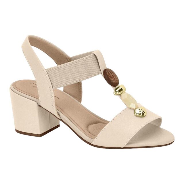Sandalia Modare 7109.465 Pedraria Salto Grosso Elastico Feminino