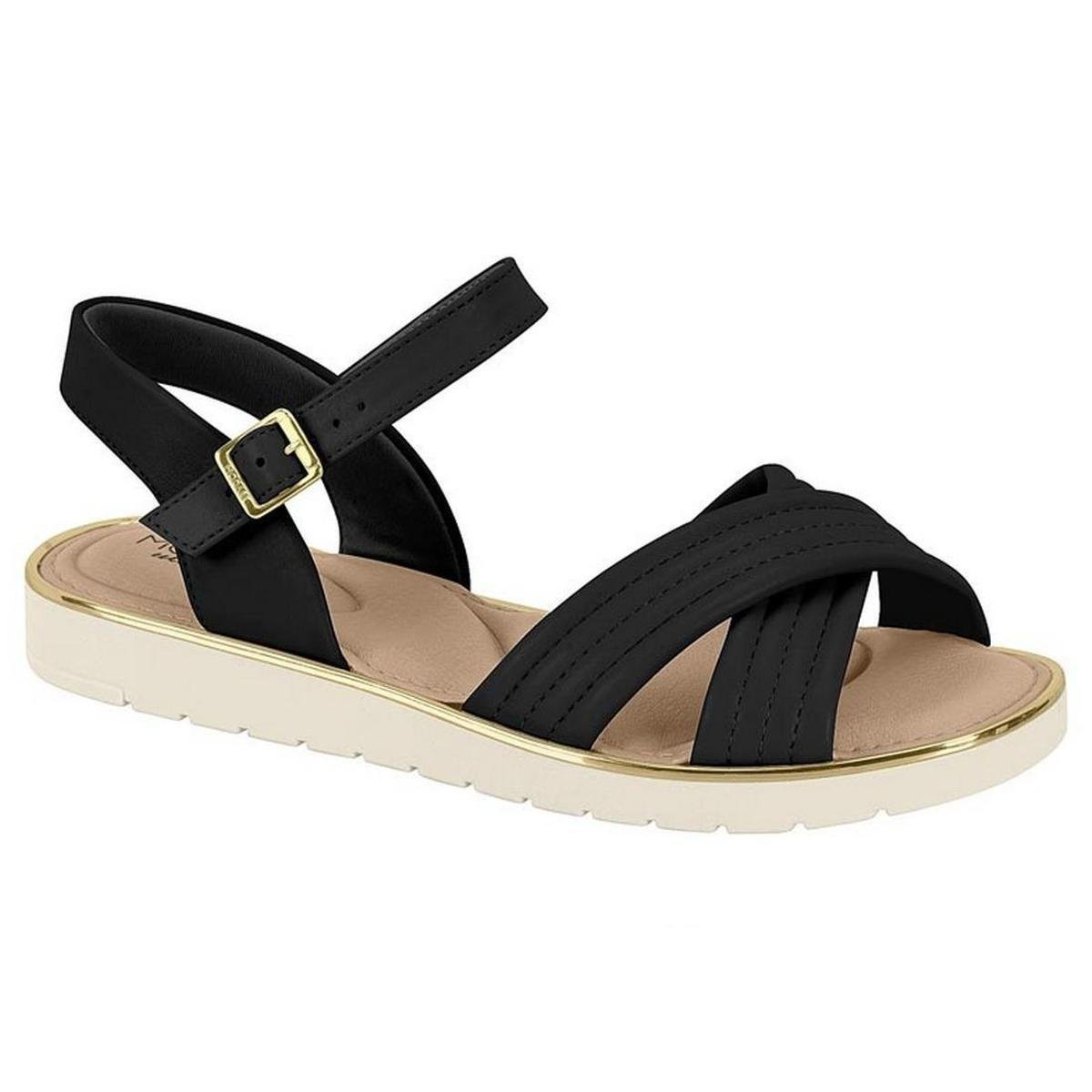 Sandalia Modare 7123.124 Anabela Plataforma Conforto casual Feminino - Preto Menor preço em Sandalia Modare 7123.124 Anabela Plataforma Conforto casual Feminino - Preto