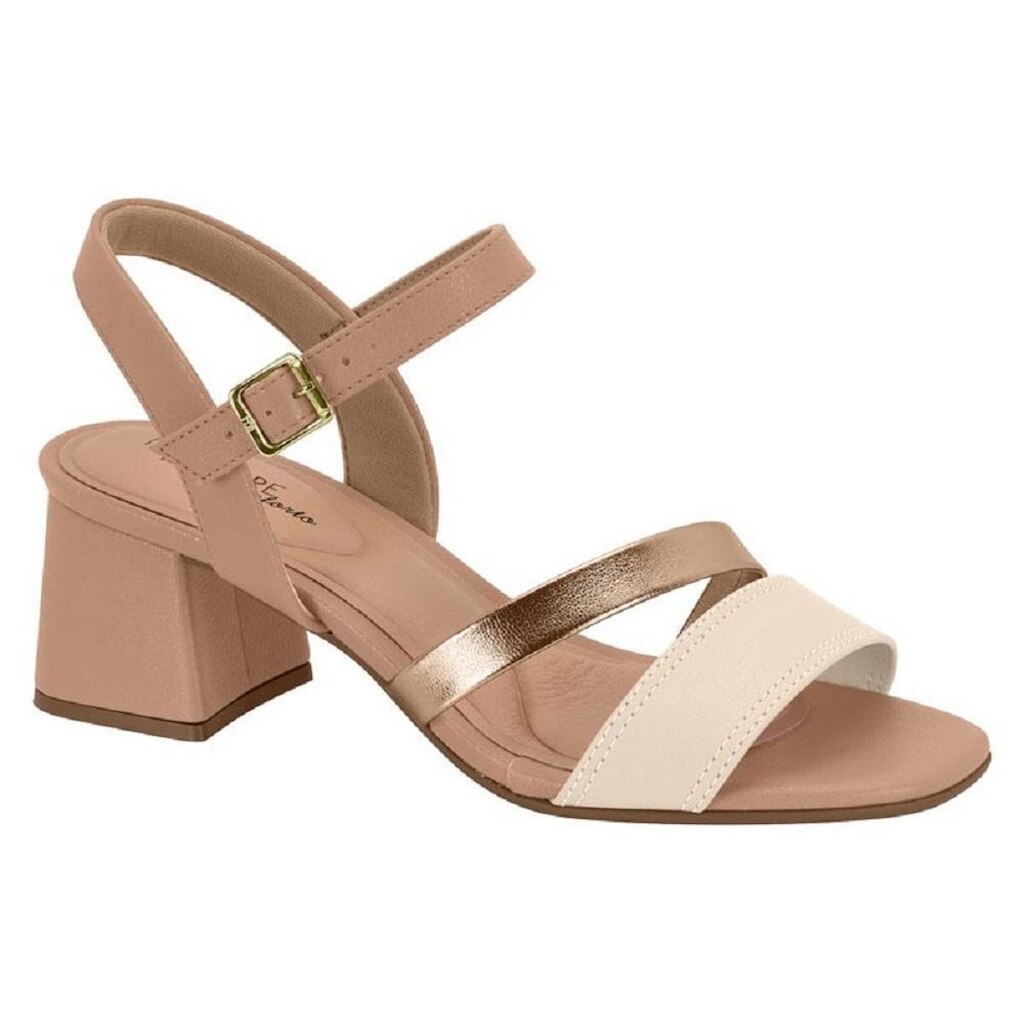 Sandália Modare 7172.101 - Creme//Ouro Rosado