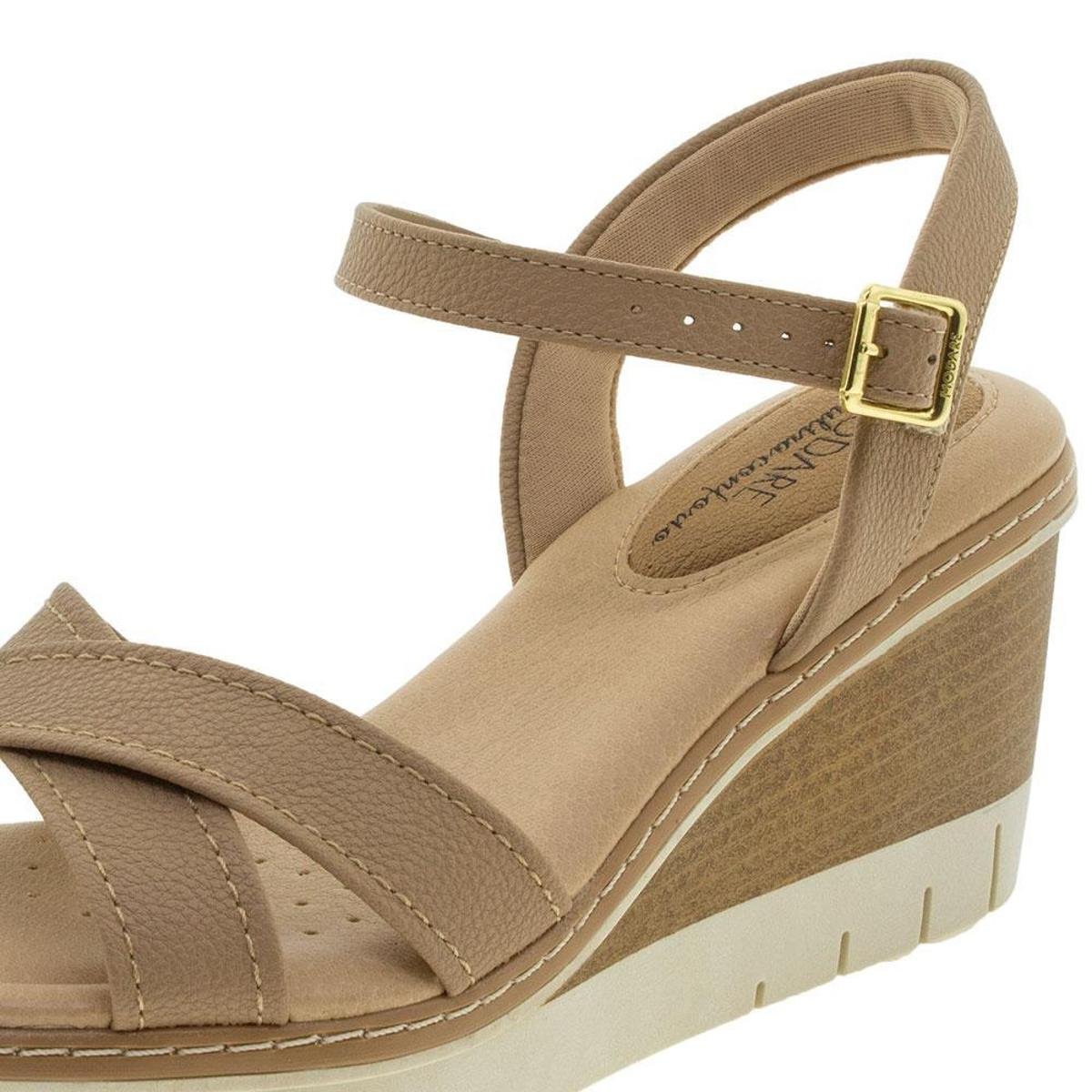 sandália anabela modare feminino