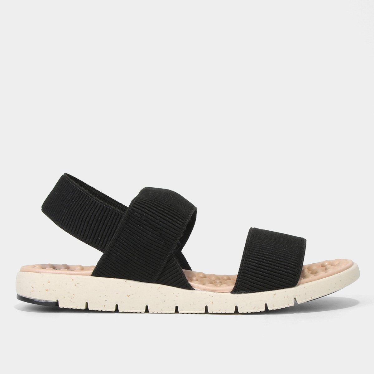 Sandália Modare Elásticos Ultra Confort Feminina - Preto Menor preço em Sandália Modare Elásticos Ultra Confort Feminina - Preto
