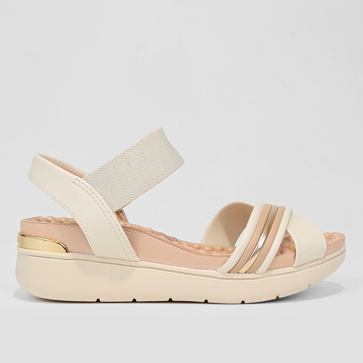Sandália Modare Flatform Tiras Cruzadas Feminina - Branco Menor preço em Sandália Modare Flatform Tiras Cruzadas Feminina - Branco