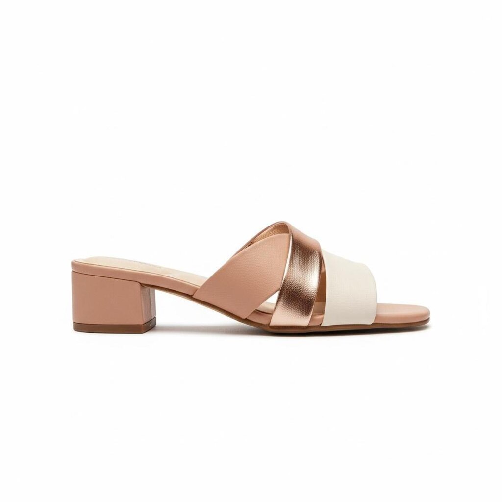 Sandalia Modare Nude Ouro Rosado Feminina Ortopédica