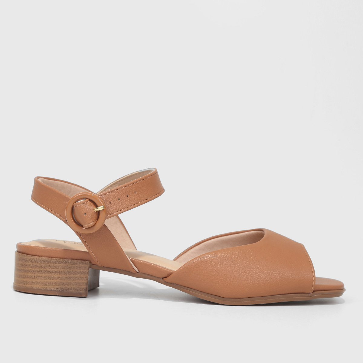 Sandália Modare Salto Baixo Feminina - Caramelo Menor preço em Sandália Modare Salto Baixo Feminina - Caramelo
