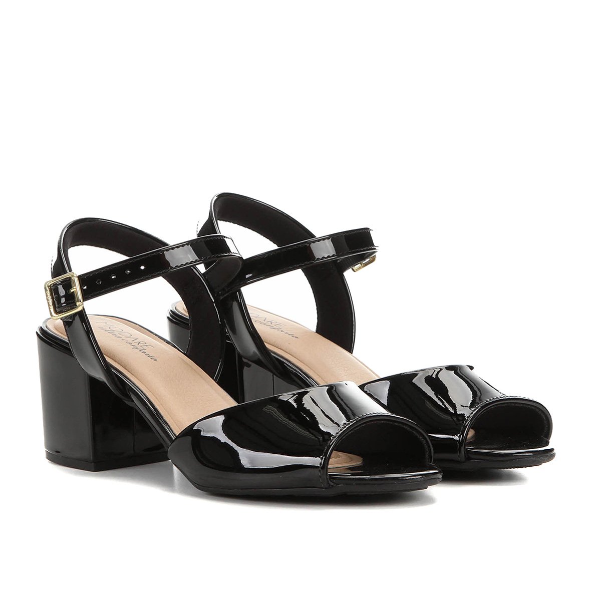 sandalia modare salto grosso