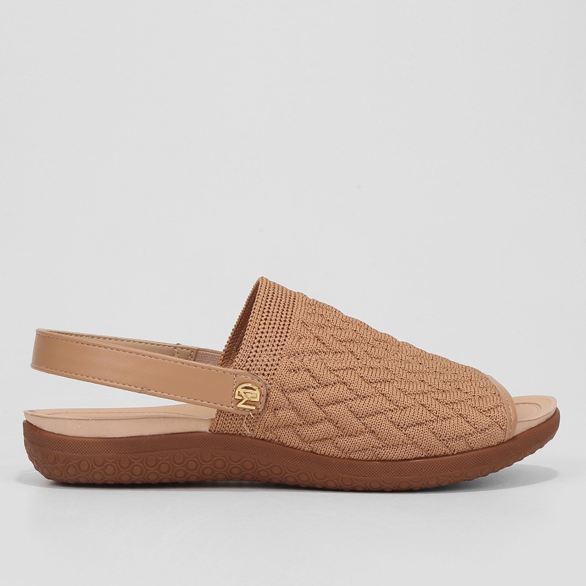 Sandália Modare Tira Larga Feminina - Caramelo Menor preço em Sandália Modare Tira Larga Feminina - Caramelo